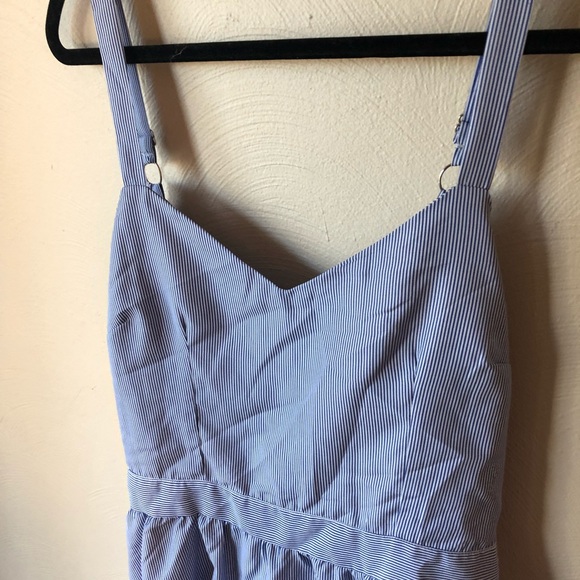 melloday blue striped tie back dress - Picture 4 of 6